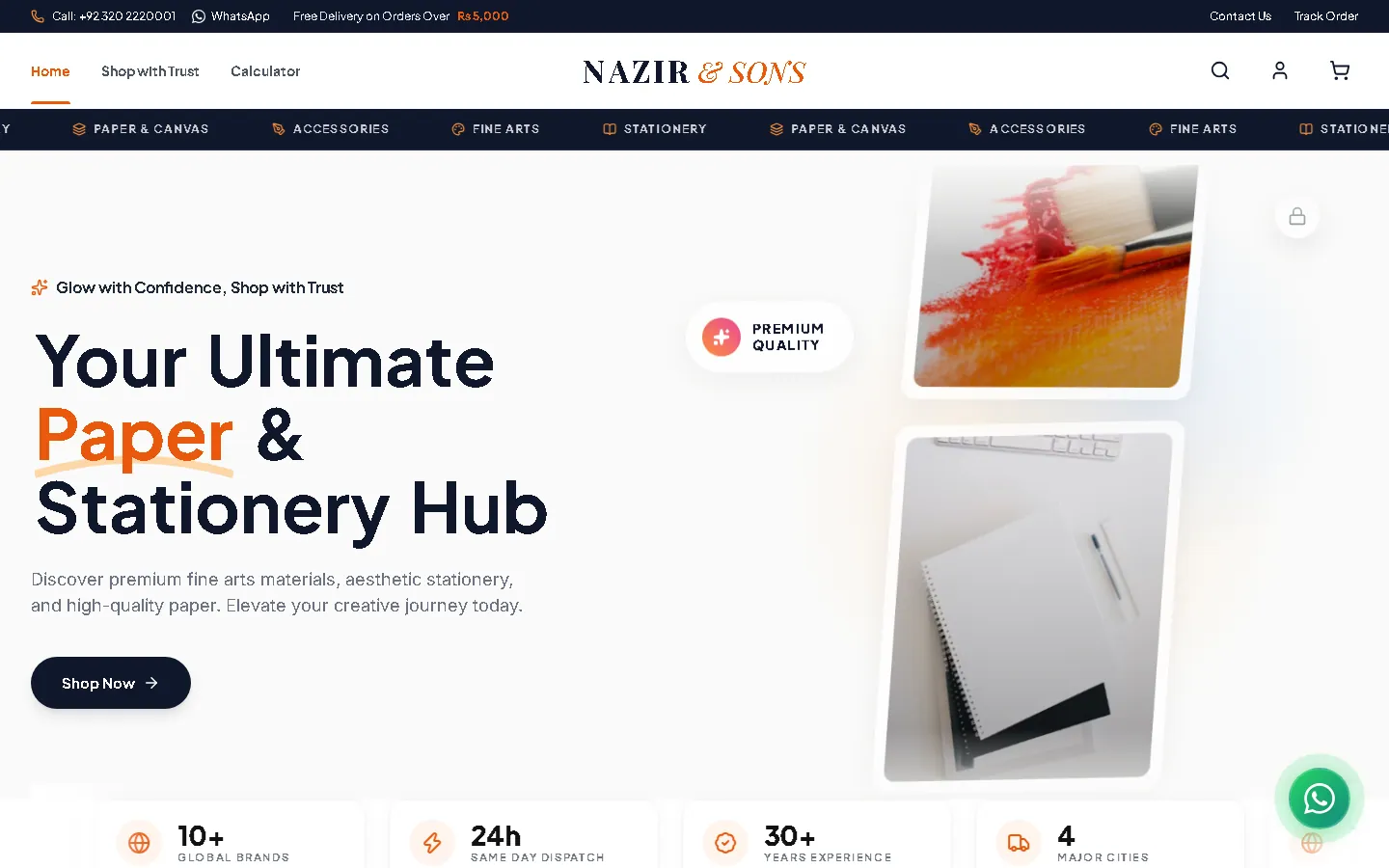 Nazir & Sons — the homepage