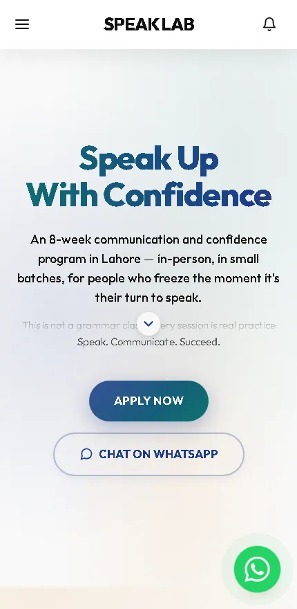 SpeakLab on mobile